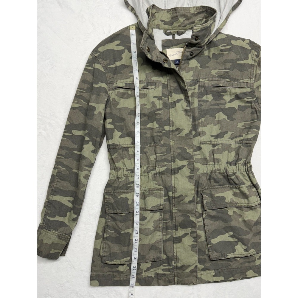 Universal Thread Green Camo Women's Small Utility Jacket Barn Coat Work Military - Picture 4 of 6